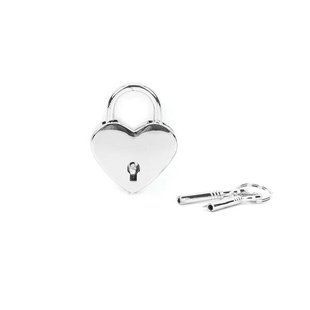 Замочок-сердечко Liebe Seele Heart Shape Padlock Silver (2 шт), універсальний SX1679 фото