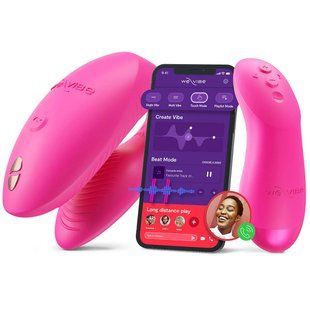 Смарт-вібратор для пар We-Vibe Chorus Pro Electric Pink SX3862 фото
