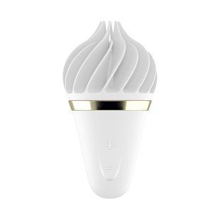 Мороженка спінатор Satisfyer Lay-On - Sweet Treat White/Gold, 10 режимів роботи, водонепроникн. SO3553 фото