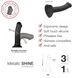 Насадка для страпона Strap-On-Me Mono Density Dildo Violet M, диам. 3,3см, одношаровий силікон, гнуч SO3570 фото 5