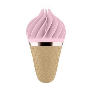 Мороженка спінатор Satisfyer Lay-On - Sweet Treat Pink/Brown, 10 режимів роботи, водонепроникна SO3552 фото