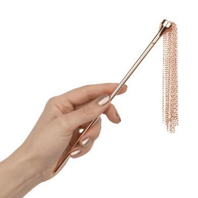Лоскітка з металевим флогером Rosy Gold - Feather Tickler & Whip SX3909 фото