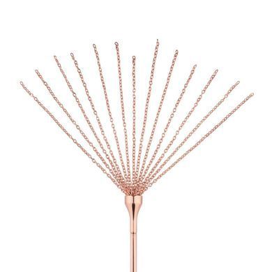 Лоскітка з металевим флогером Rosy Gold - Feather Tickler & Whip SX3909 фото