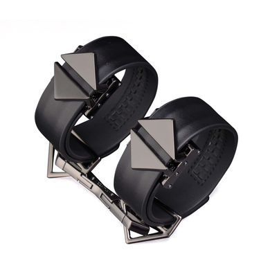 Набір фіксаторів для рук та ніг LOCKINK Hogtie Set, чорний, ремені з натуральної шкіри SX0841 фото