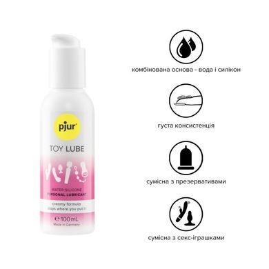 Крем-лубрикант для іграшок pjur Toy Lube (100 мл) на гібридній основі, не стікає PJ13070 фото