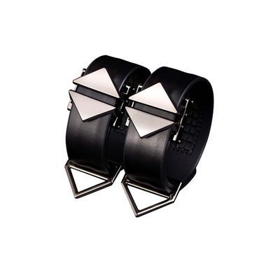 Набір фіксаторів для рук та ніг LOCKINK Hogtie Set, чорний, ремені з натуральної шкіри SX0841 фото
