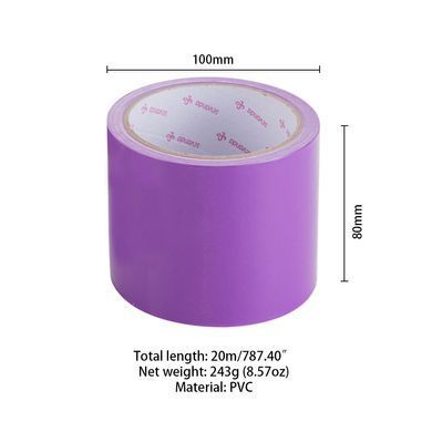 Скотч для бондажу LOCKINK SEVANDA Electrostatic Tape, фіолетова, 16 м SX0892 фото