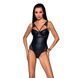 Боді з еко-шкіри та мережива Loona Body black XXL/XXXL - Passion SO5357 фото 1