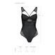 Боді з еко-шкіри та мережива Loona Body black XXL/XXXL - Passion SO5357 фото 5