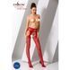 Еротичні колготки-бодістокінг Passion S022 red, імітація квіткових панчох та пояса для панчох PSS022R фото 2