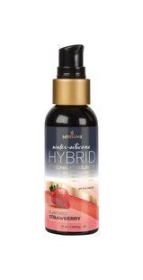 Змазка водно-силіконова Sensuva Hybrid Strawberry (57 мл) без цукру, можна для оральних пестощів SO3240 фото