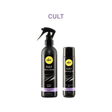 Змазка для латексу та гуми pjur Cult 100 мл, для полегшення надягання фетиш-вбрання на тіло PJ10250 фото