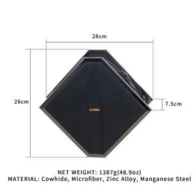 Сумка для секс-іграшок LOCKINK Mysterious Square Kink Bag, чорна, набір для бондажу в комплекті SX0843 фото