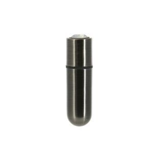 Віброкуля PowerBullet First-Class Bullet 2.5&Prime; з Key Chain Pouch, Gun Metal, 9 режимів вібрації SO6846 фото