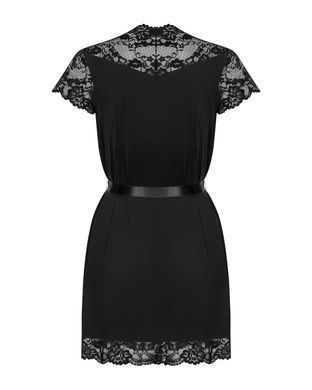 Obsessive 810-PEI-1 peignoir black S/M SO7160 фото