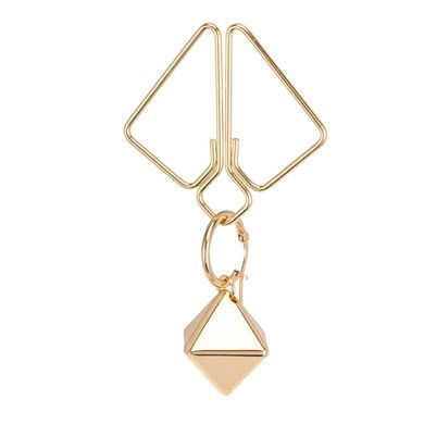 SX0844 Затискачі для сосків з важкою підвіскою LOCKINK Nipple Clamps with Heavy Pendant, золотисті SX0844 фото