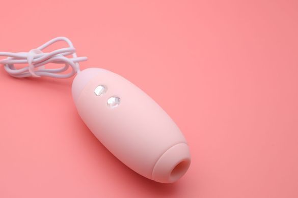 Вакуумний стимулятор з віброяйцем 2-в-1 KisToy Miss VV Pink SO3761 фото