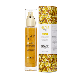 Олія для тіла з блиском EXSENS Glam Oil 50мл, з мигдальною олією, без парабенів і феноксіетанолу SO2363 фото