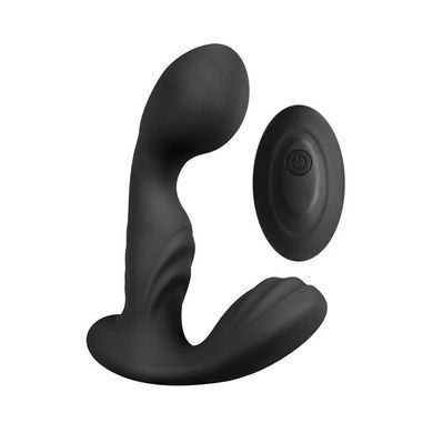 Вібромасажер простати S Pleasures Premium FUZZY, чорний, з рельєфом, 10 режимів вібрації SX1612 фото