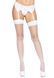 Leg Avenue Nylon Fishnet Thigh Highs OS White SO7965 фото 1