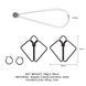 Затискачі для сосків з важкою підвіскою LOCKINK Nipple Clamps with Heavy Pendant, сріблясті SX0845 фото 7