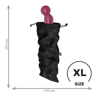 Мішечок для секс-іграшок Satisfyer Treasure Bag XL, чорний, на шнурку SX0552 фото