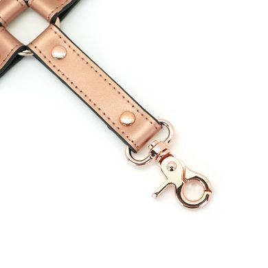 Хрестовина для фіксації Liebe Seele Rose Gold Memory Hog Tie, натуральна шкіра, рожеве золото SO9498 фото