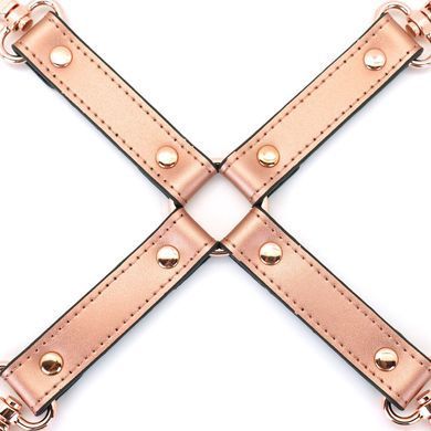 Хрестовина для фіксації Liebe Seele Rose Gold Memory Hog Tie, натуральна шкіра, рожеве золото SO9498 фото
