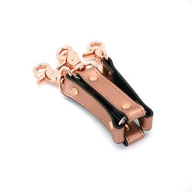 Хрестовина для фіксації Liebe Seele Rose Gold Memory Hog Tie, натуральна шкіра, рожеве золото SO9498 фото