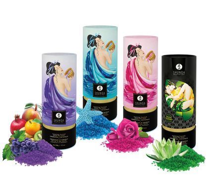 Пінлива сіль для ванни Shunga Dead Sea salt Oriental Crystals &mdash; Exotic Fruits (500 г), сіль Мертвого SO6895 фото