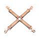 Хрестовина для фіксації Liebe Seele Rose Gold Memory Hog Tie, натуральна шкіра, рожеве золото SO9498 фото 1