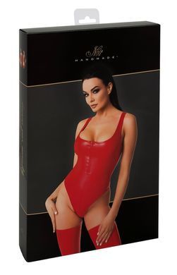 Боді Noir Handmade F352 Red powerwetlook body - L SX1975 фото