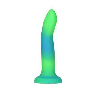 Фалоімітатор, що світиться в темряві, ADDICTION Rave 8&Prime;, Glow in the Dark Dildo Blue Green, 20,3 см SO6849 фото