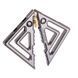Затискачі для сосків з важкою підвіскою LOCKINK Adjustable Nipple Clamps with Heavy Pendant, під срібло SX0847 фото 4