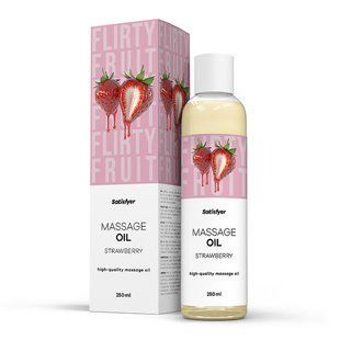 Розпродаж!!! Масажна олія Satisfyer Massage Oil Strawberry 250 мл (термін 30.04.2027) SX2709-R фото