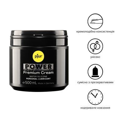 Густа змазка для фістингу та анального сексу pjur POWER Premium Cream 500 мл на гібридній основі PJ10300 фото