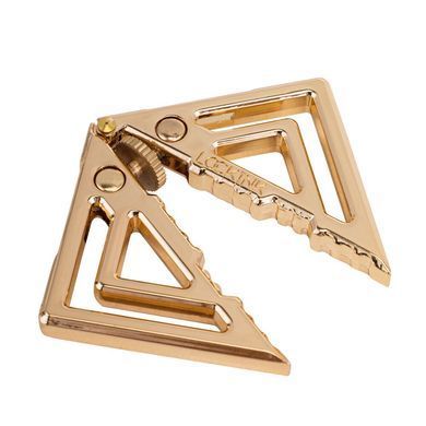 Затискачі для сосків з легкою підвіскою LOCKINK Adjustable Nipple Clamps with Light Pendant, золотисті SX0848 фото