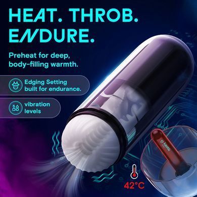 Смарт-мастурбатор Kaotik Labs The Cocoon, режим edging, пульсації, підігрів до 42 &deg;C SX3472 фото