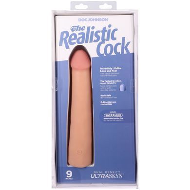Фалоімітатор Doc Johnson The Realistic Cock ULTRASKYN - 9 Inch Vanilla SX4473 фото