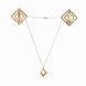 Затискачі для сосків з легкою підвіскою LOCKINK Adjustable Nipple Clamps with Light Pendant, золотисті SX0848 фото 1