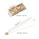 Затискачі для сосків з легкою підвіскою LOCKINK Adjustable Nipple Clamps with Light Pendant, золотисті SX0848 фото 7