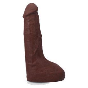 Фалоімітатор, що кінчає Doc Johnson The Realistic Cock ULTRASKYN - Squirting 9,5 Inch Chocolate SX4470 фото