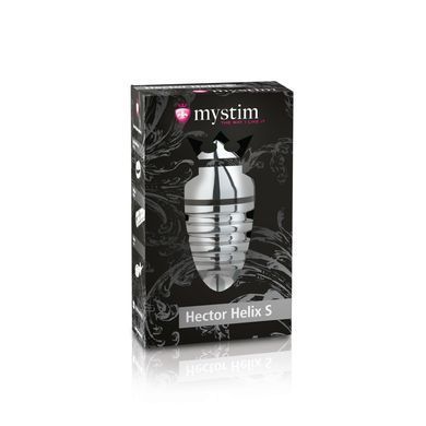 Металева анальна пробка Mystim Hector Helix S для електростимулятора, діаметр 4 см SO2960 фото