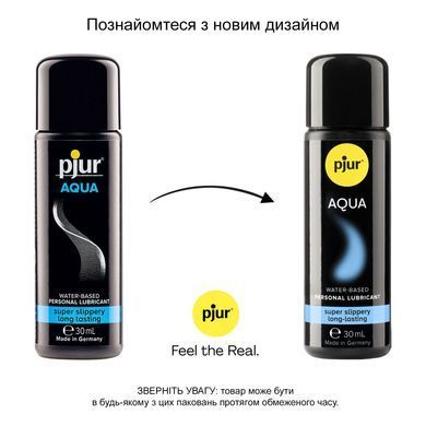 Лубрикант на водній основі pjur Aqua 30 мл, ефект оксамитової шкіри без прилипання PJ10330 фото