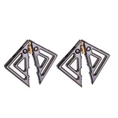 Затискачі для сосків з легкою підвіскою LOCKINK Adjustable Nipple Clamps with Light Pendant, сріблясті SX0849 фото