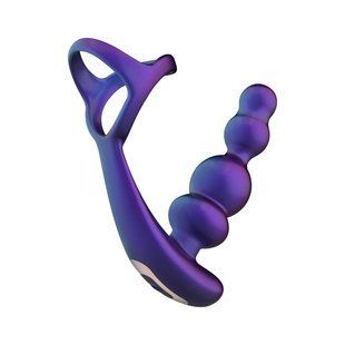 Анальний вібратор з ерекційним кільцем Hueman - Stellar Force Anal Beads with Cockring SX3894 фото