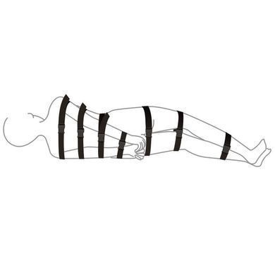 Ремені для бондажу Art of Sex - BDSM Bondage Black Night Simple SO5166 фото