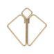 Затискачі для сосків LOCKINK Minimalism Nipple Clamps, золотисті SX0850 фото 3