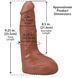 Фалоімітатор, що кінчає Doc Johnson The Realistic Cock ULTRASKYN - Squirting 9,5 Inch Caramel SX4471 фото 5