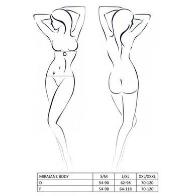 MIRAJANE BODY black S/M - Passion Exclusive PS26405 фото